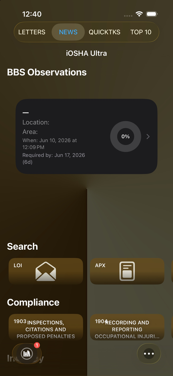 BBS dashboard