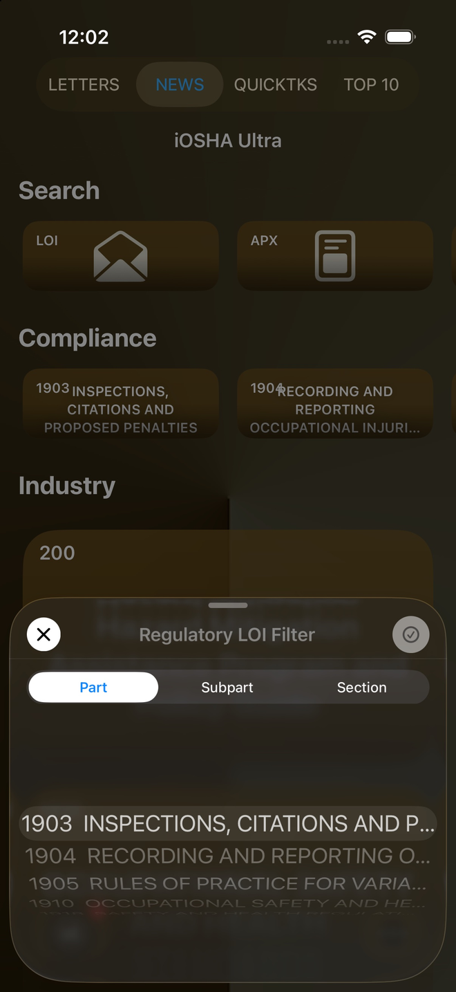 iOSHA e-Reference home with search and compliance tiles
